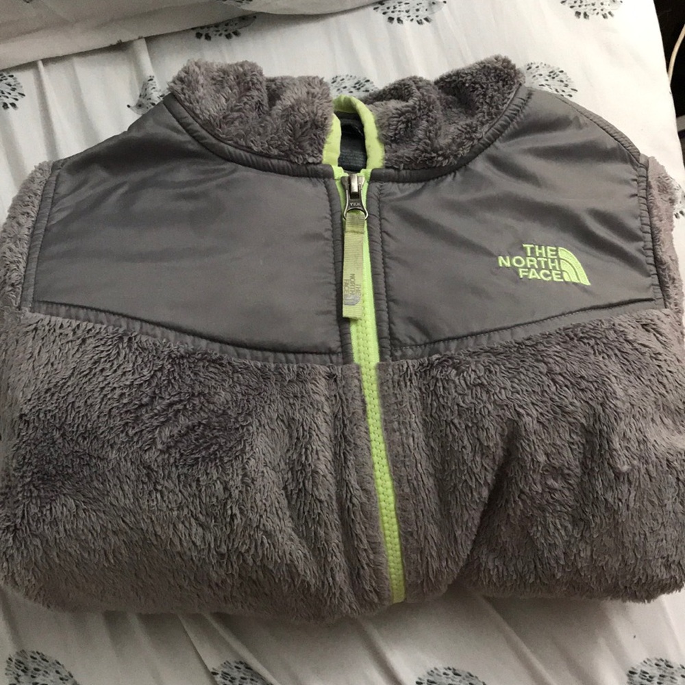 Girls Grey Northface Jacket